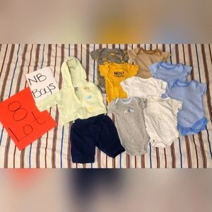 BOYS NB Lot 8 / Matching onsies / Variety